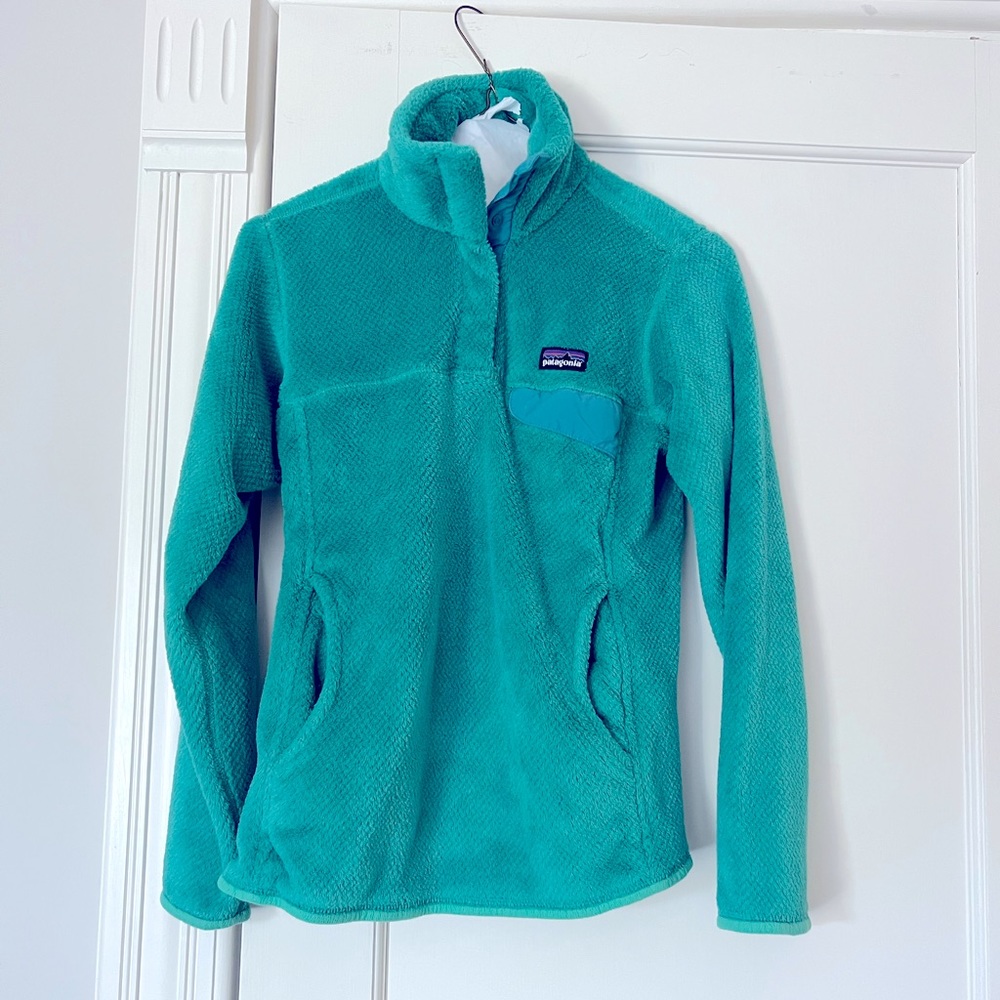 Patagonia 1/4 fleece jade green